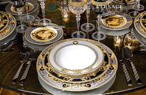 versace mirrored table|versace italian tableware label.